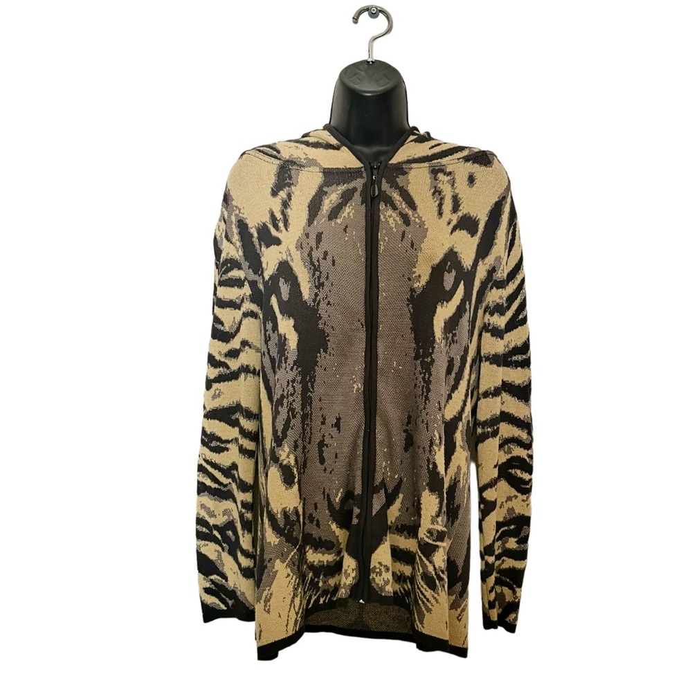 Concetta Bruce Tiger Hooded Zip Up Jacket